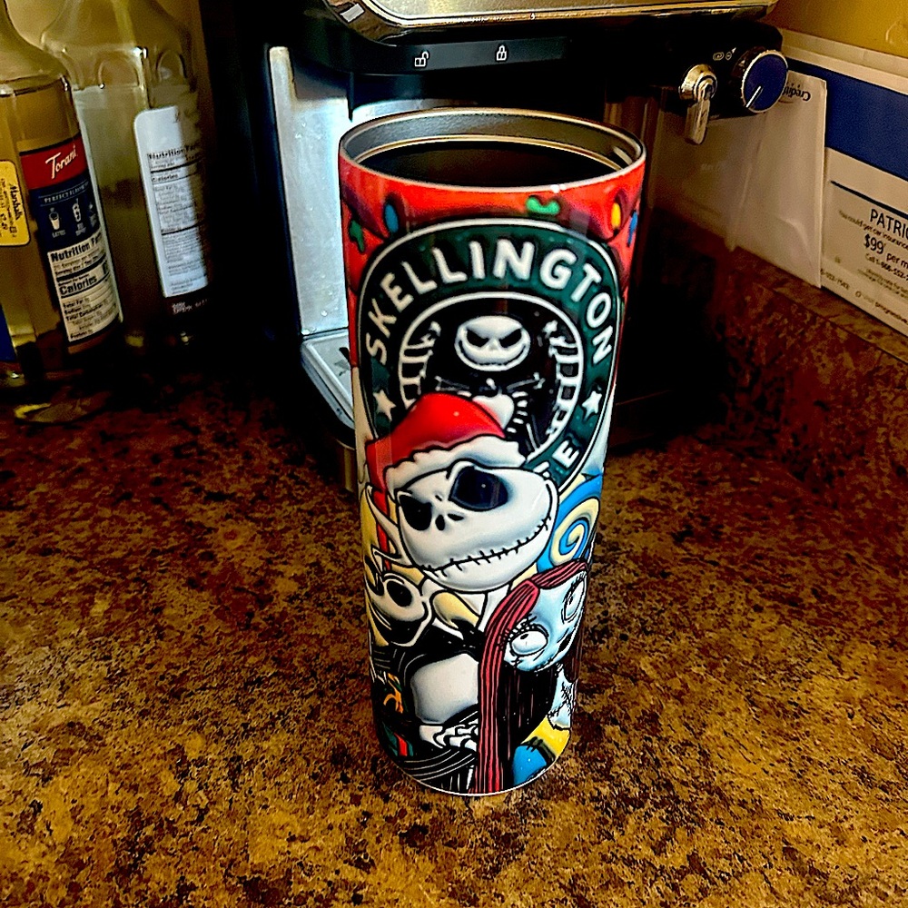 Skellington Themed Tumbler - Multicolor/ BRAND NEW!!. Make them my self.